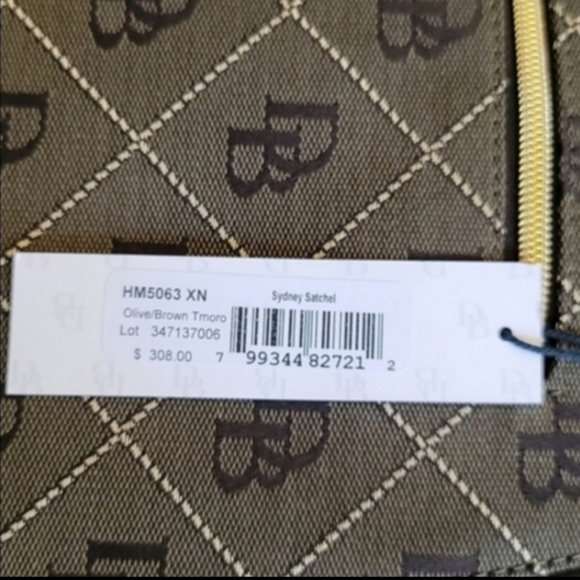 DOONEY & BOURKE Sydney Logo Leather Dome Satchel - Picture 8 of 12